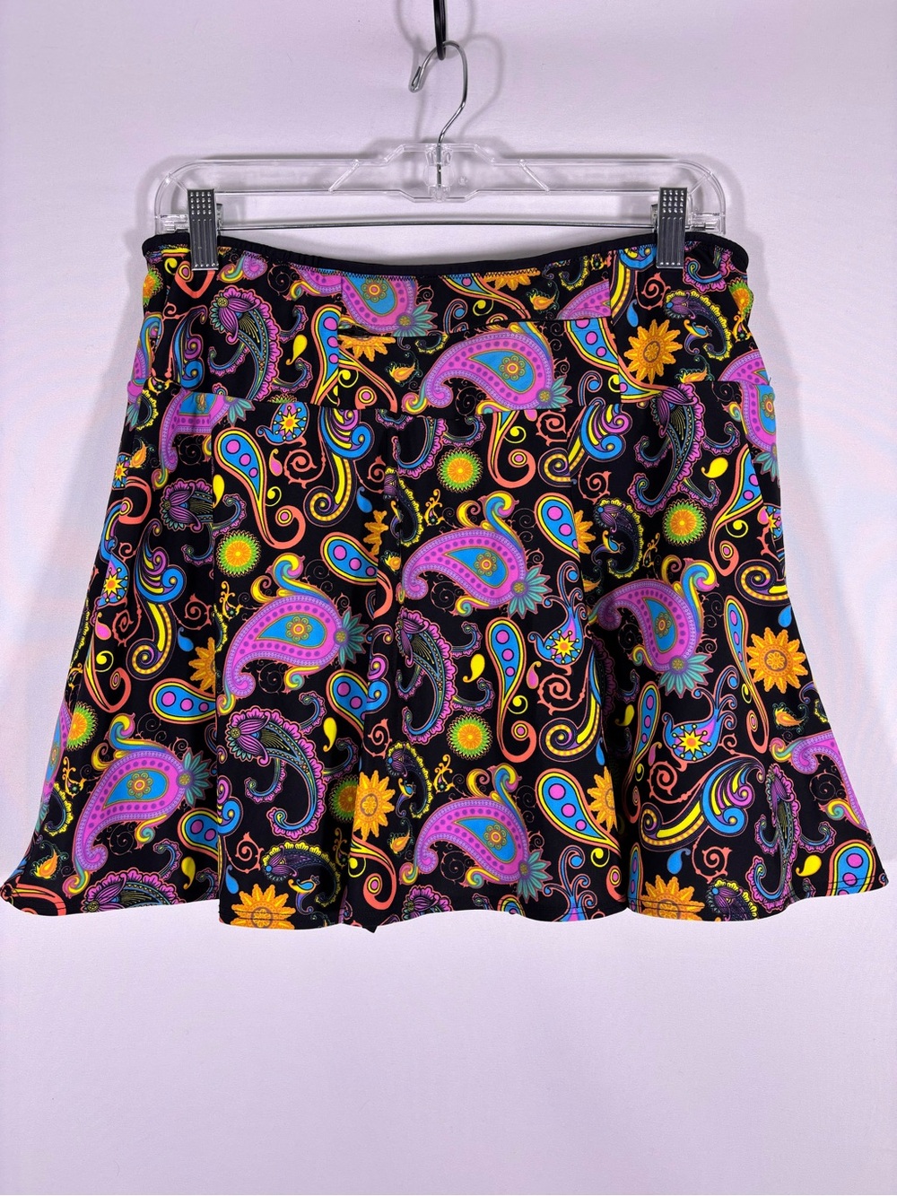 Sparkle Skirts Paisley Print Athletic Skort Tennis Pickleball Running Golf XL